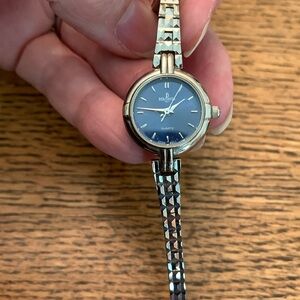 Vintage Ladies Berenger Quartz stainless  7” dainty Watch